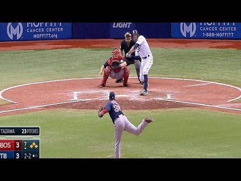 Video: BOS@TB: Longria empuja tres carreras con doblete