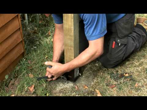 how to repair fence post