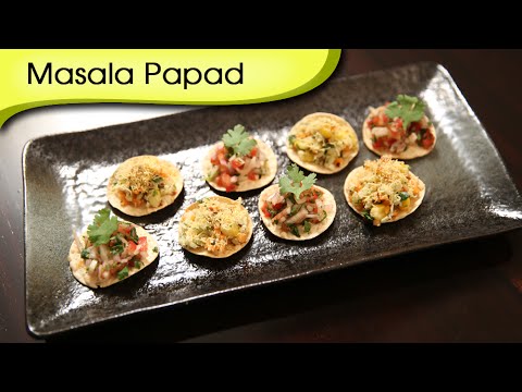 Masala Papad (2 Variations) | Popular Indian Appetizer Recipe | Ruchi’s Kitchen