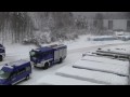 THW Einsatz - Hallendach von Schneelast befreien