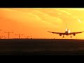Boeing 757 landing at sunset at LAX Boeing 757 landing at sunset at LAX