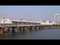 寝台特急　日本海14両編成　上淀鉄橋