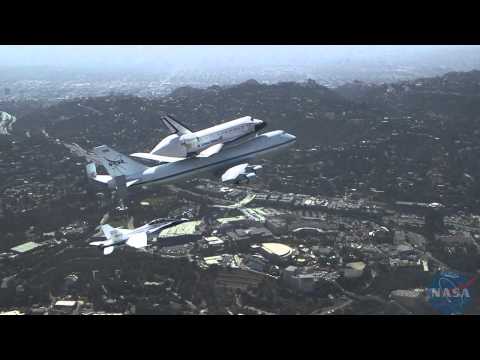 Video van Space Shuttle Endeavour's vlucht over California