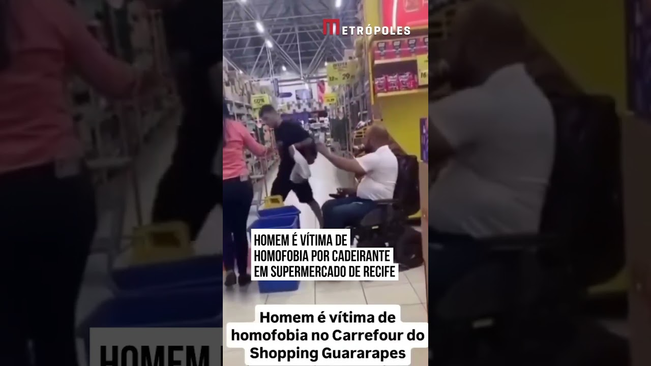 Cadeirante é acusado de homofobia por homem em supermercado