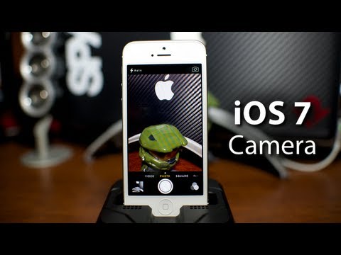 iOS 7 - Camera App On iPhone 5 With New Features