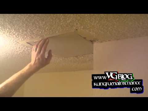 how to repair hole in ceiling