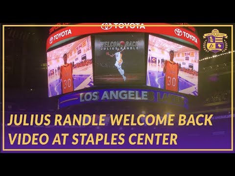 Video: Lakers Nation: Welcome Back Tribute Video for Julius Randle at Staples Center