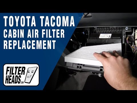 Cabin air filter replacement- Toyota Tacoma