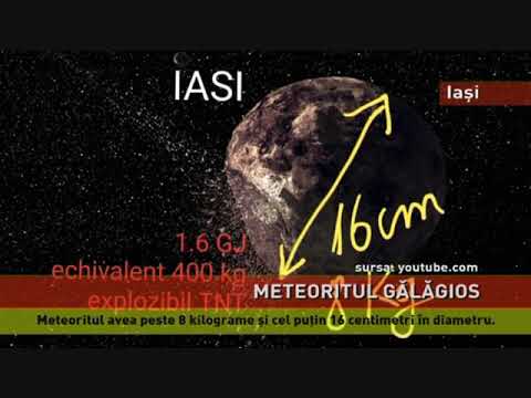 Un meteorit de peste opt kilograme, sursa bubuiturii de la Iași