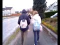 laura gets pushed into a bush then gets hit by a car