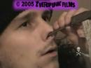 Bad#Nails drummer Juron sticks a nail into his nose