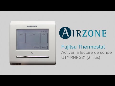 Thermostat Fujitsu : activer la lecture de sonde