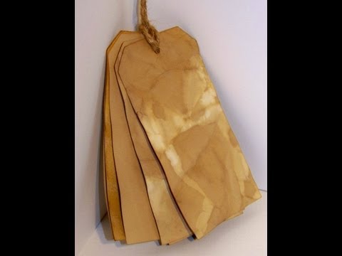 how to dye paper with tea