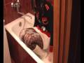 Bath with white boots