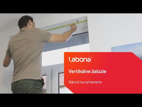 	Vertikálne žalúzie - návod na vymeranie