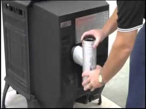 how to install pellet stove vent pipe