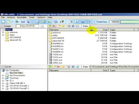 how to open bin files