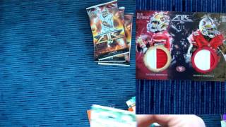 2014 topps fire football cards box break - HIT!!