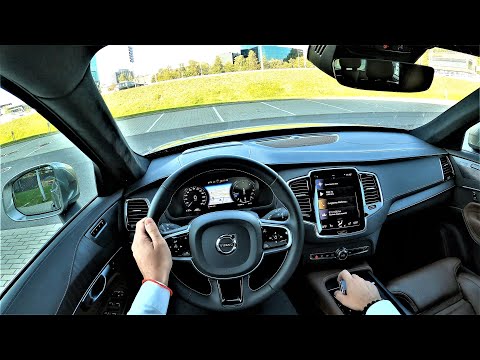 volvo xc90 inscription 20 235hp pov test drive volvo xc90 gopro driving