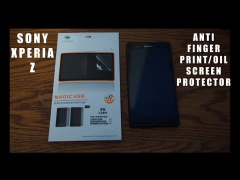 how to apply screen protector on xperia z
