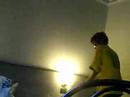 funny kid trying to open chocolate