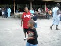 My cuz dancin at our family cookout