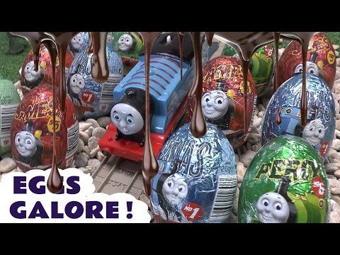 thomas - We have Thomas and Friends Surprise Eggs everywhere in this video. 20 Surprse eggs in total and all involve Thomas engines in some shape or form. There are q...