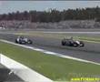 Montoya Crushing Raikonnen into the grass