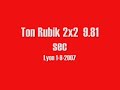 Rubik 2x2 competion solve 9.81