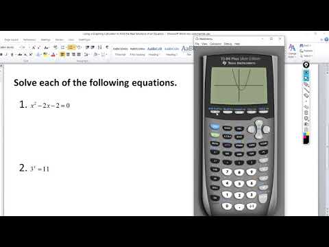 video-linktoworks-Using a Graphing Calculator to Find the Real Solutions...