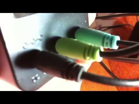 how to setup logitech x-530 to laptop