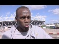 Usain Bolt visits the Olympic Park - London 2012