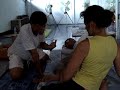 Pichet Boonthume teaching Thai massage
