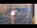 Watch Trains approach Princeton Jct from up to 7miles away @ 125mph. See 4 trains in less than 8 mins, 3 going Southbound. Listen as a Northbound Amtrak Regional waves the catenary @2:26. Watch the same train disappear NorthBound @ 5:21. See a Amtrak HHp Regional pass a NJT Bi Level before Princeton and the Amtrak Keystoner pass the same Bi level just after Princeton..4:48 after the HHP. Camera is a Sony non HD Hybrid with a Carl Ziess 40x lense.