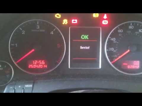 how to reset service on audi a4