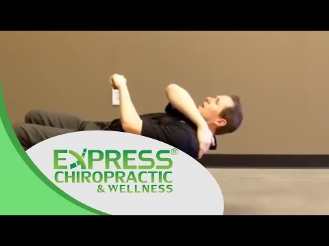 Chiropractor Keller Express Tip - Upper Body Stretching on Exercise Ball