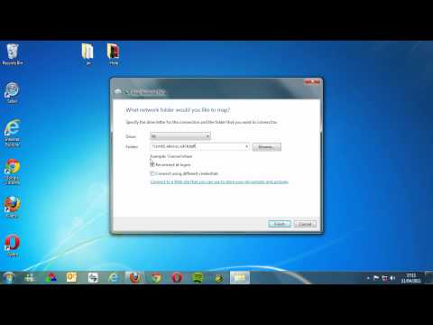 how to network map a drive in windows 7