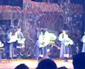Scottish music played by young Galician bagpipers