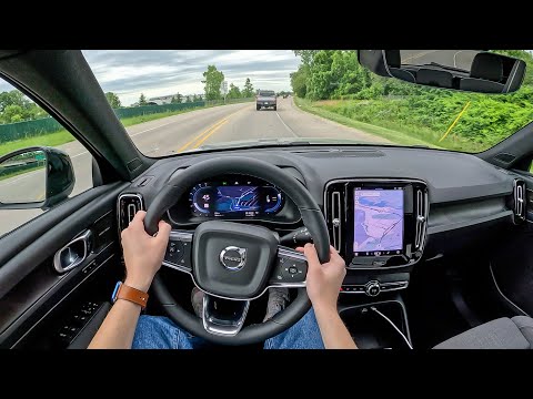 2024 Volvo XC40 Recharge Single Ultimate - POV Test Drive (Binaural Audio)