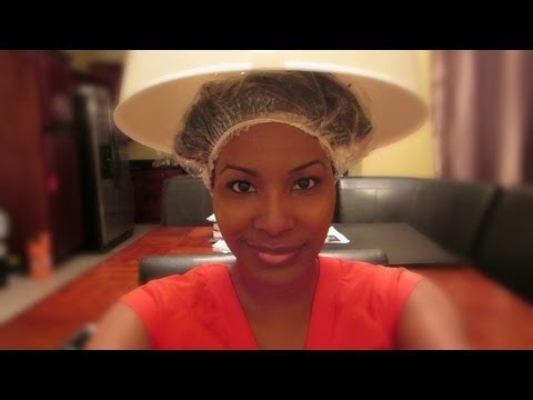 how to a hot oil treatment for natural hair