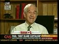 Ron Paul on CNN 10-1-08  BAIL OUT IS FASCISM!!!