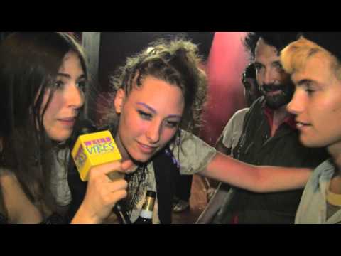 Caroline Polachek - from Weird Vibes [http://weirdvibes.mtvhive.com] Chairlift's Caroline Polachek backstage at Primavera Sound pre-show in Barcelona, vibing with Cole Smith of ...