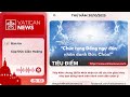 Radio thứ Năm 30/10/2025 - Vatican News Tiếng Việt