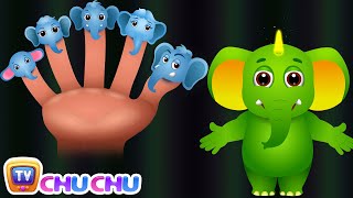 Finger Family Elephant  ChuChu TV Animal Finger Fa
