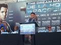 De La Hoya conference vs manny pacquiao 08' in east LA