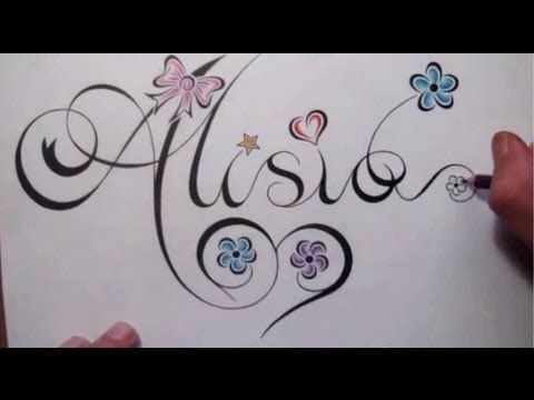 how to draw your name in a cool way