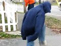 im at my friends house doing tricks