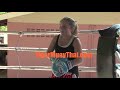 12 year old Future Female Fighter trains @ Tiger Muay Thai