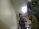 two guys jump an hav a funny conversation on the trapoline