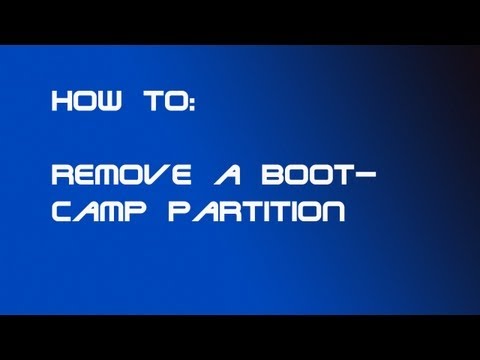 how to remove bootcamp